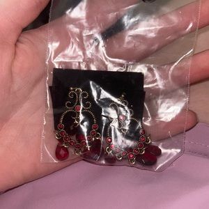 Cute red earrings